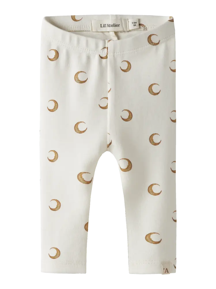 Lil'Atelier Baby Layo Kim Slim Legging - Coconut Milk/Moon