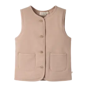 Lil'Atelier Jobo Tia Loose Sweat Vest - Roebuck