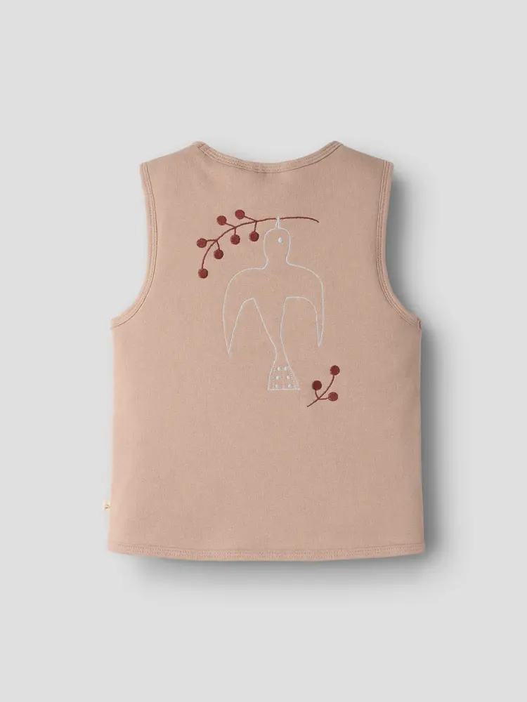 Lil'Atelier Jobo Tia Loose Sweat Vest - Roebuck
