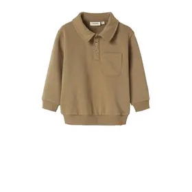 Lil'Atelier Jobo Lio LS Loose Sweat - Shitake