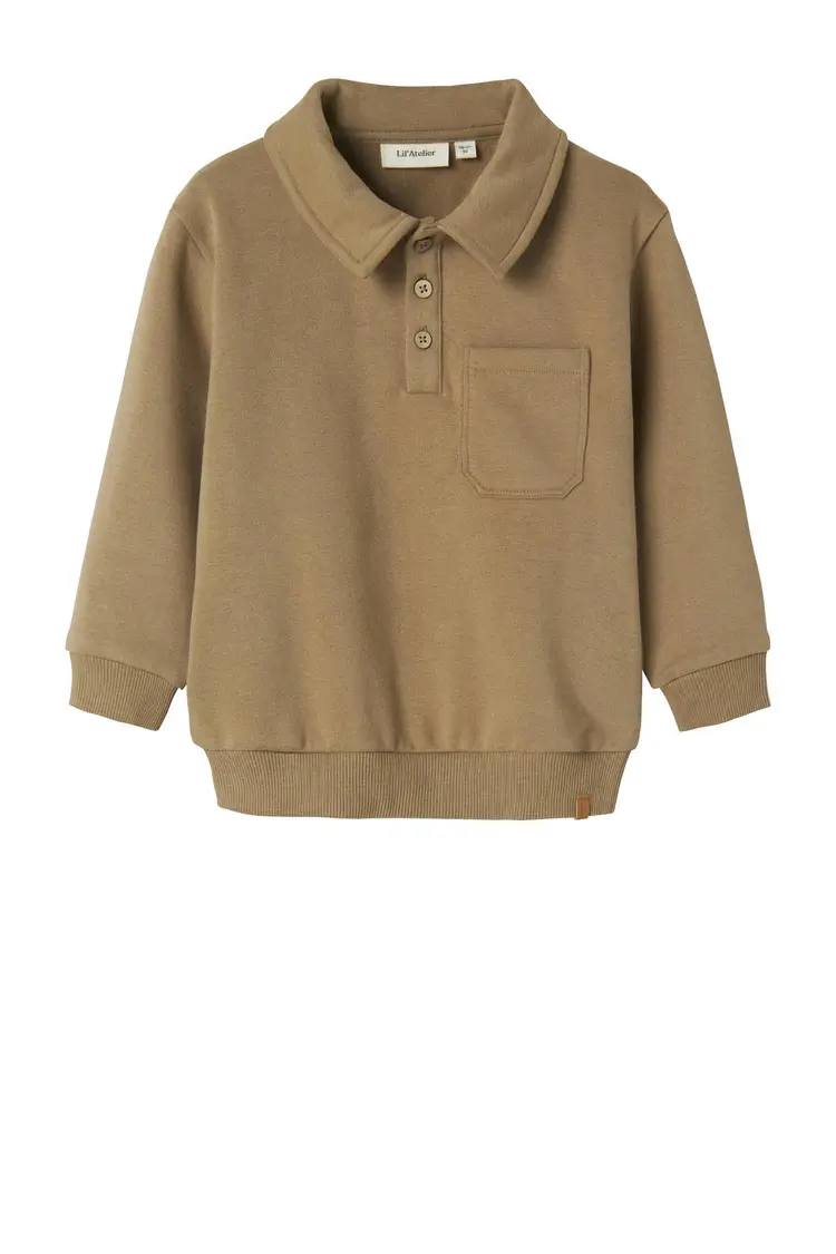 Lil'Atelier Jobo Lio LS Loose Sweat - Shitake