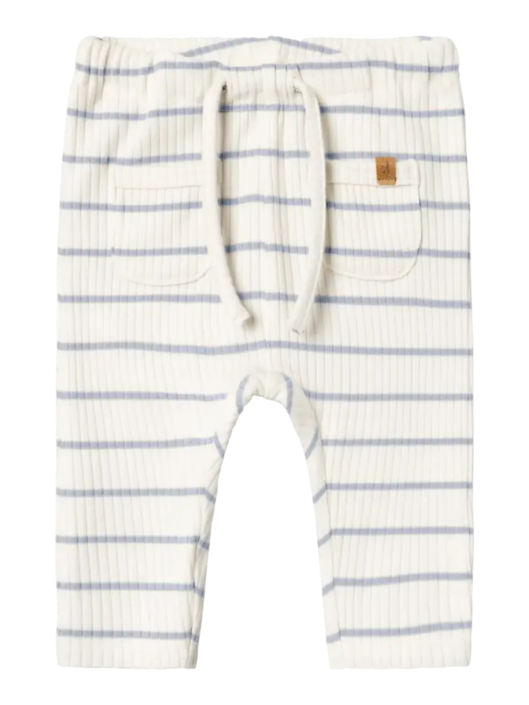 Lil'Atelier Baby Kail Pant - Coconut Milk/Zen Blue