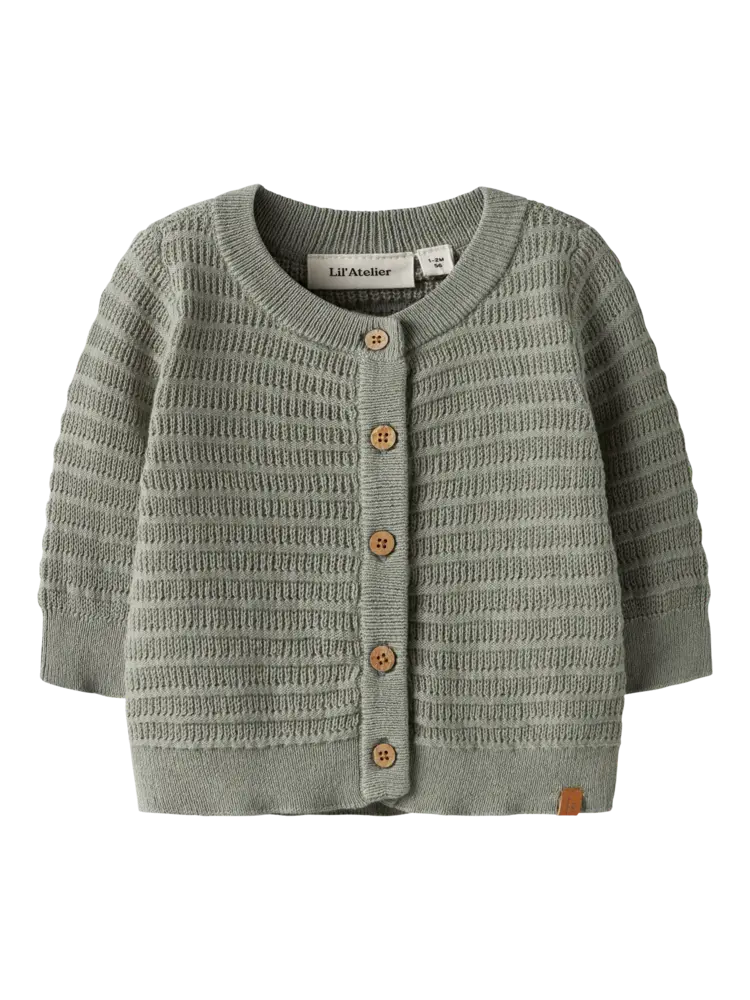 Lil'Atelier Baby Thunder knit - Seagrass