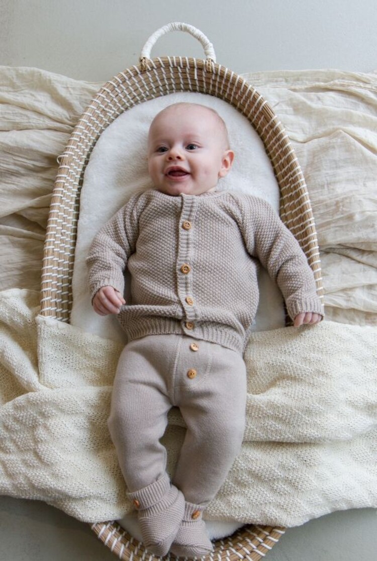 Klein baby Cardigan - Pepper