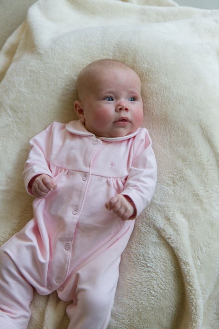 Klein baby Babygrow no feet - Baby Pink