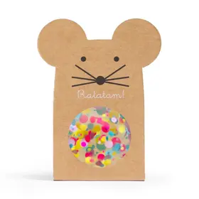 Ratatam Glitter mouse bouncy balls - Geel