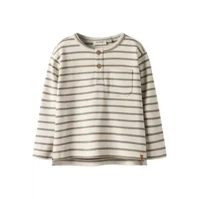 Lil'Atelier Limia NOB Loose Top - Turtledove Stripes