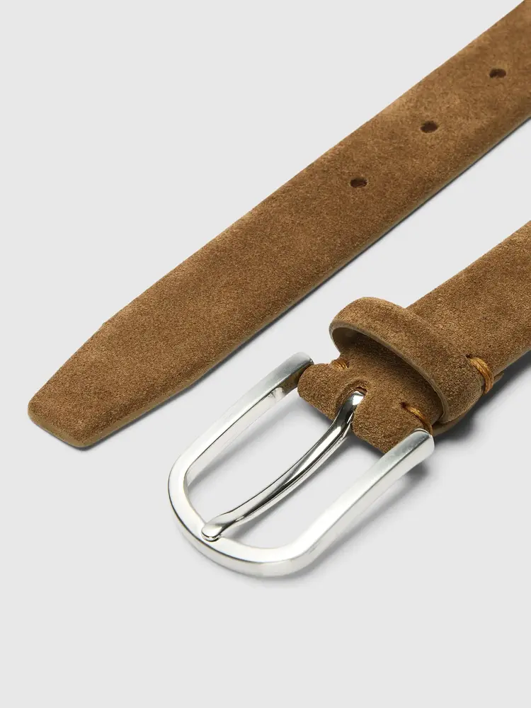 Selected Wiona Suede Belt - Tan