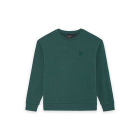 Lyle & Scott Heavy Weight Drop Shoulder Crew - Everglade