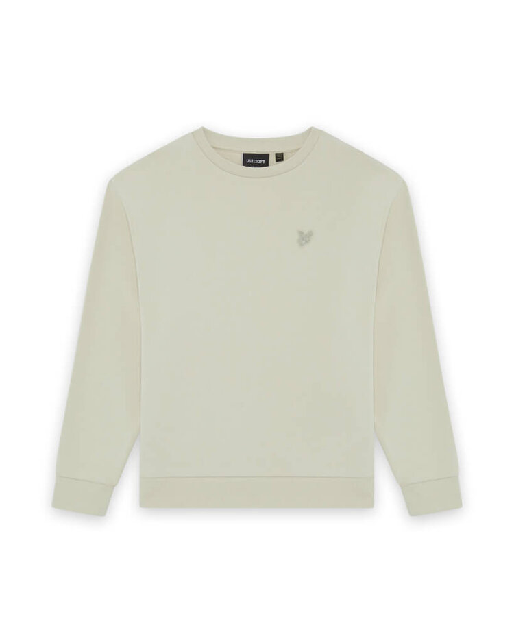Lyle & Scott Heavy Weight Drop Shoulder Crew - Wheat