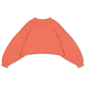 Repose Crop Heart Sweater - Coral Dusk
