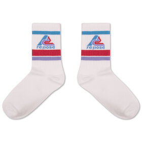 Repose Sporty Socks - White Logo