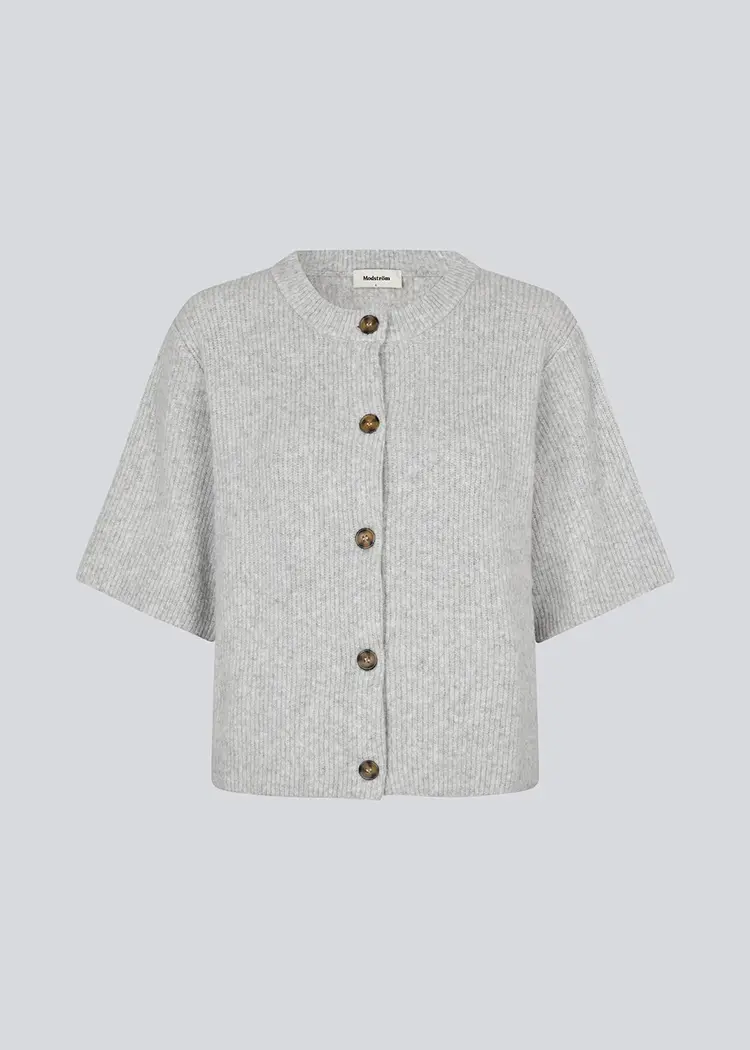 Modström Noe Cardigan - Grey Melange