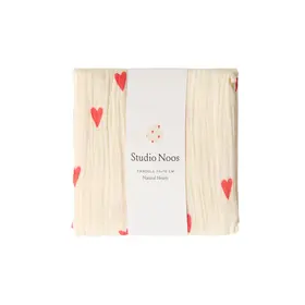 Studio Noos Swaddle Medium - Beige Hearts