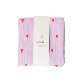 Studio Noos Swaddle Medium - Purple Hearts