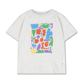 Repose Boxy Tee - Grey Melange