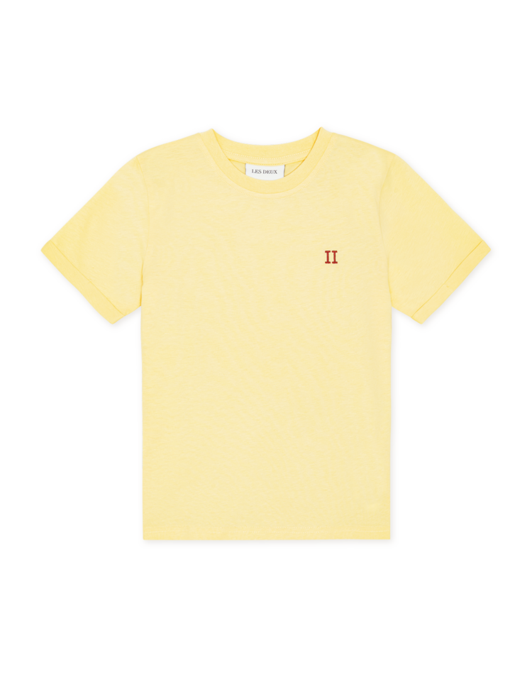Les Deux Norregaard Contrast T-Shirt - Pale Banana Yellow