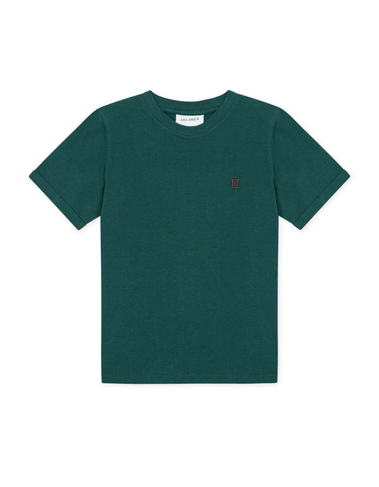 Les Deux Norregaard Contrast T-Shirt - Sea Moss Green
