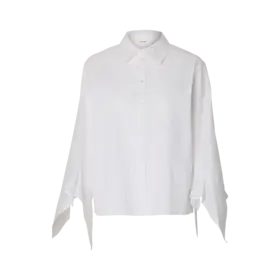Selected Delia Relaxed Flounce Shirt - Bright White