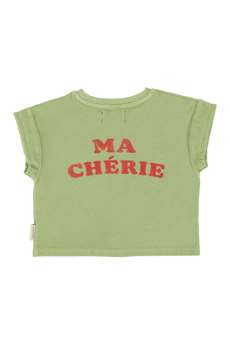 Piupiuchick T-Shirt - Light Olive/cherry print