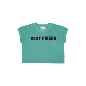 Piupiuchick T-Shirt - Turquoise/best friend print