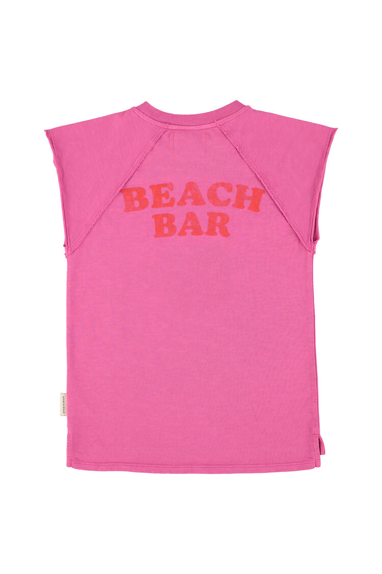 Piupiuchick T-Shirt dress - Fuchsia/ice cream print