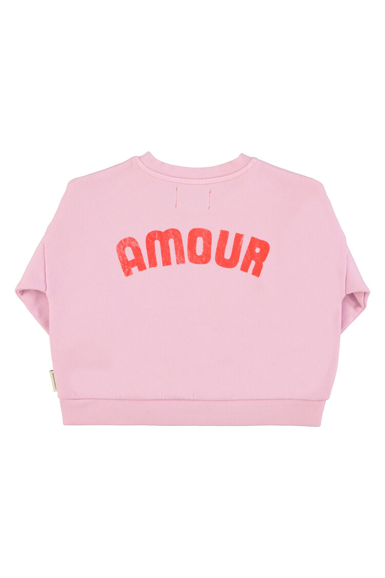 Piupiuchick Sweatshirt - Lilac w/red heart print