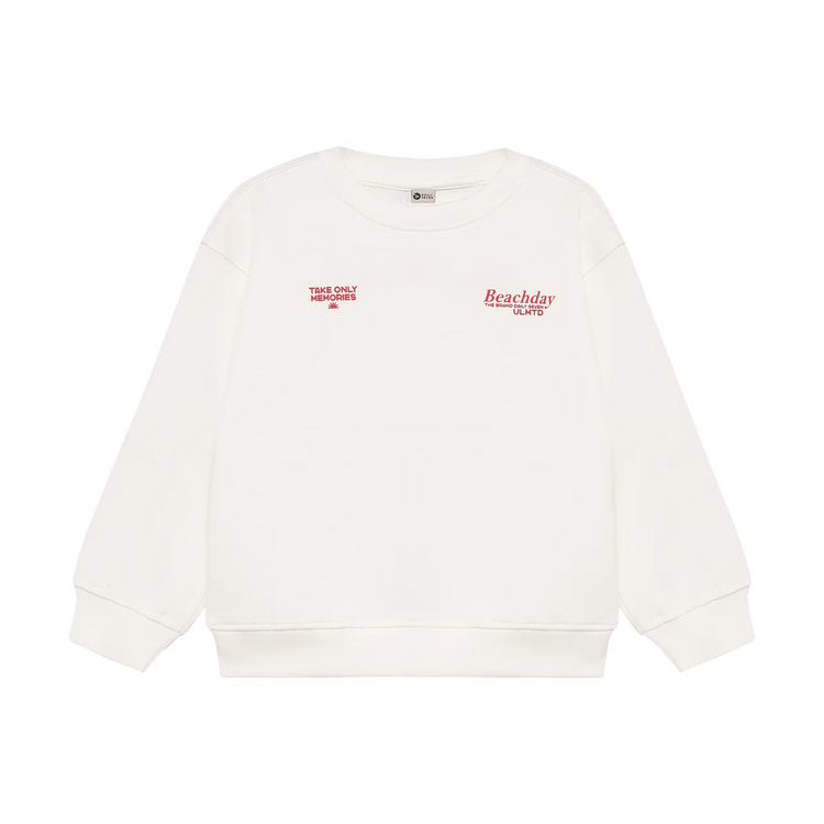 Daily7 Oversized Sweater Artwork - Egret