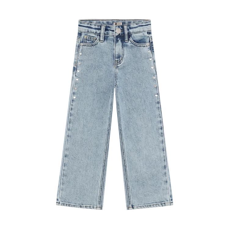 Daily7 Denim Wide Fit Studs - Blue Denim