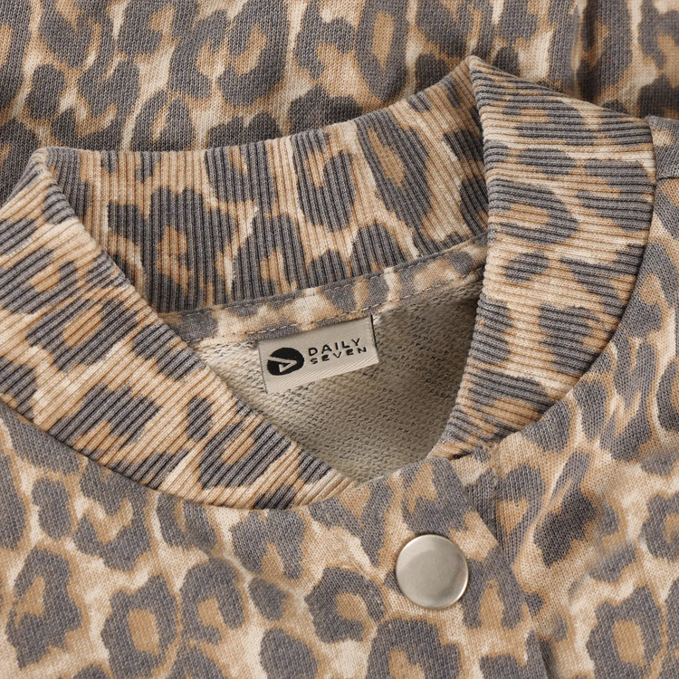 Daily7 Sweat Jacket Print - Sandshell