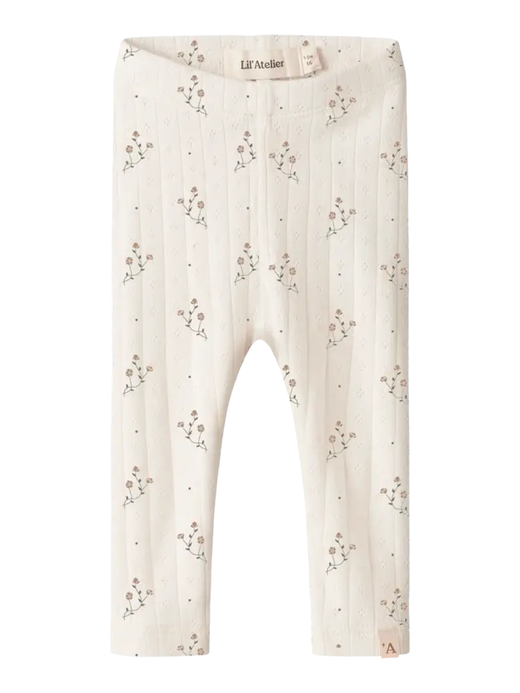 Lil'Atelier Baby Rachello Slim Legging - Milk Flower