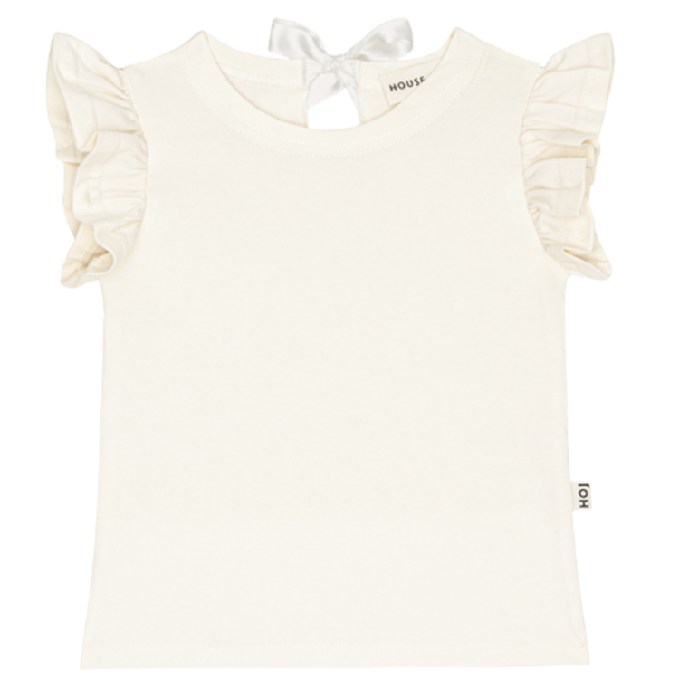House of Jamie Ruffled Tee - Cream