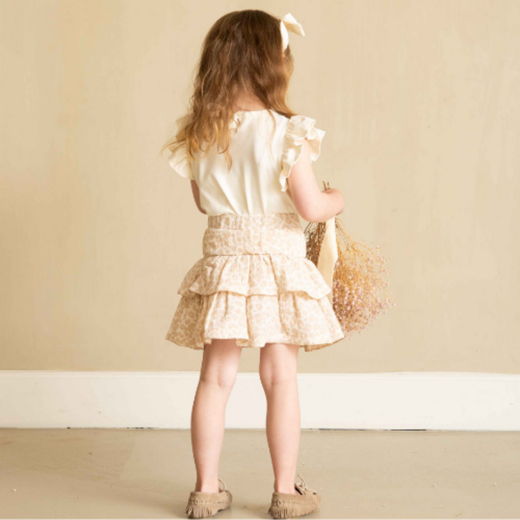 House of Jamie Ruffled Tee - Cream