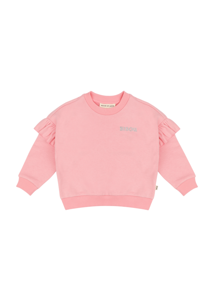 House of Jamie Frill Sweatshirt - Poppy Peony