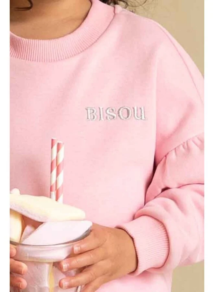 House of Jamie Frill Sweatshirt - Poppy Peony