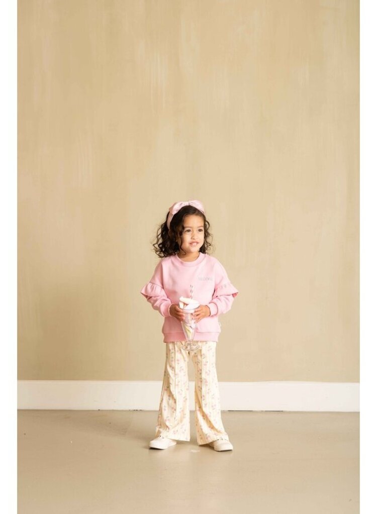 House of Jamie Frill Sweatshirt - Poppy Peony