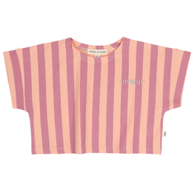 House of Jamie Relaxed Tee - Violet Bellini Stripes