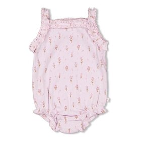 Feetje Romper Pointelle Rib - Flower Ranch - Lila