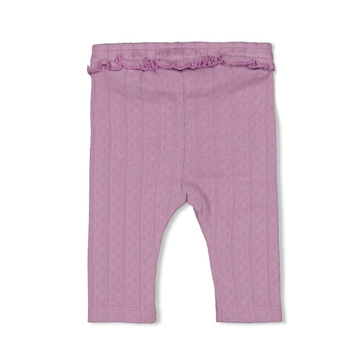 Feetje Legging pointelle rib - Flower Ranch - Violet
