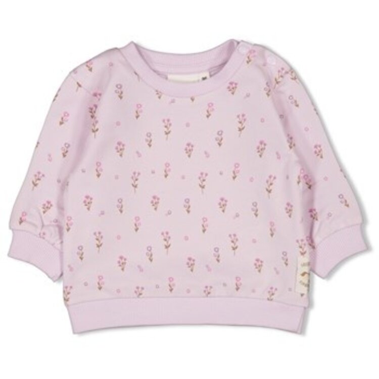 Feetje Sweater AOP - Flower Ranch - Lila