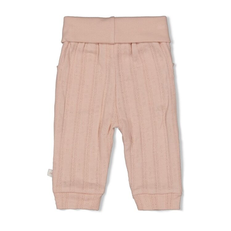Feetje Broek Pointelle rib -Delicate Flower - roze