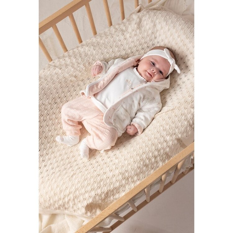 Feetje Broek Pointelle rib -Delicate Flower - roze