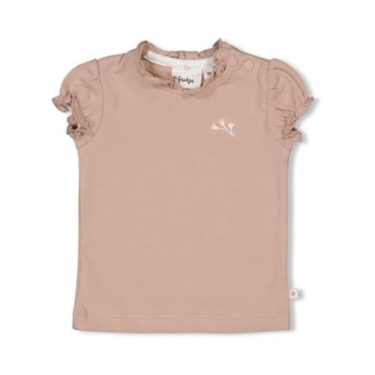 Feetje T-Shirt - Delicate Flower - Taupe