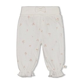 Feetje Broek crinkle AOP - Delicate Flower - Offwhite
