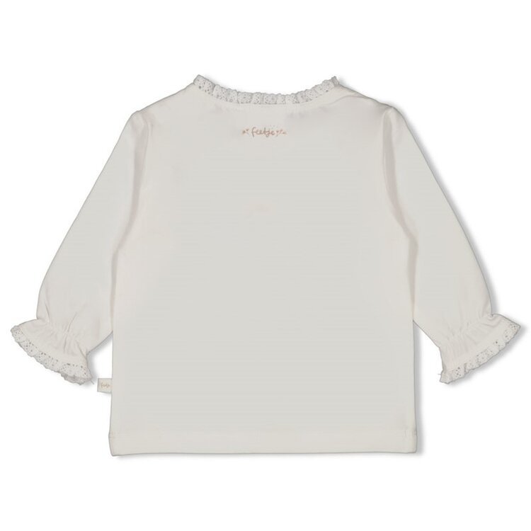 Feetje Longsleeve - Delicate Flower - Offwhite
