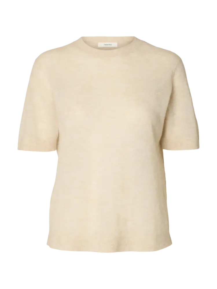 Selected Top Shirley 3/4 knit - Birch