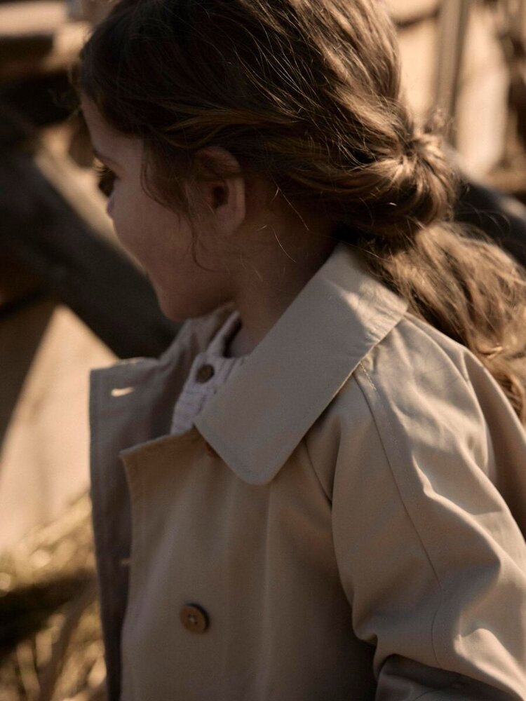 Lil'Atelier Amadelin Loose Long Jacket - Safari