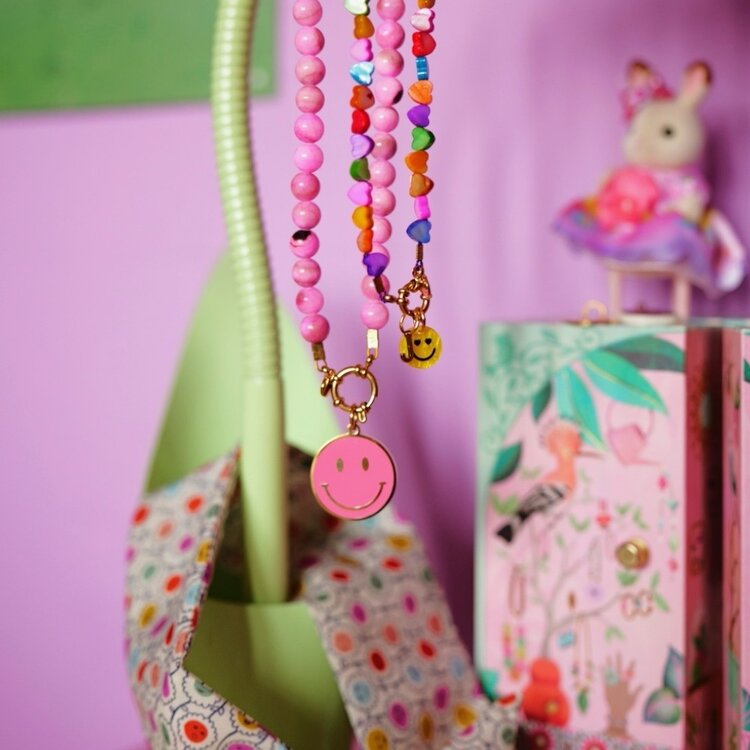 LOVEissue Necklace - Pink Beads