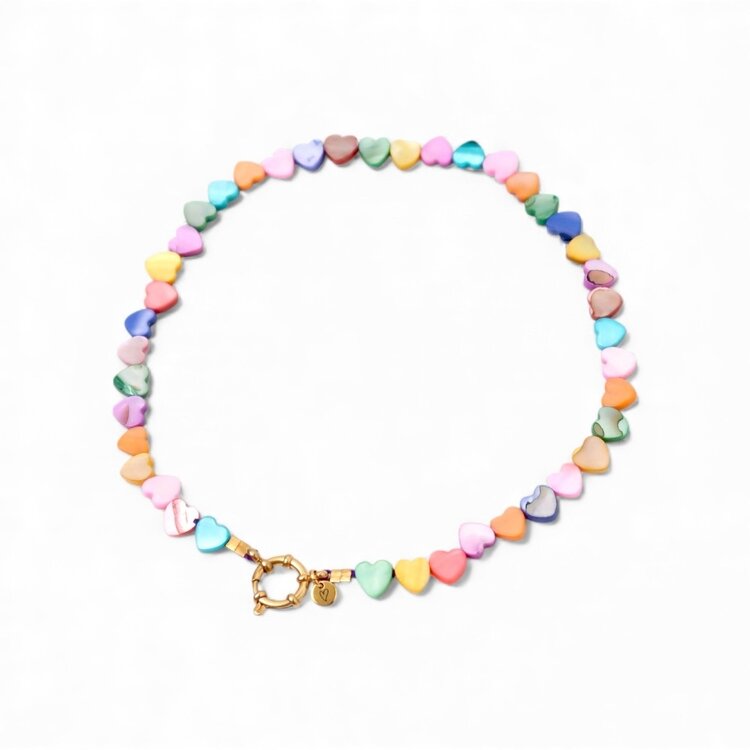 LOVEissue Necklace - Seashelly Big Hearts
