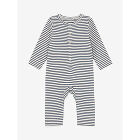 Fixoni Romper LS Rib - Vintage Indigo